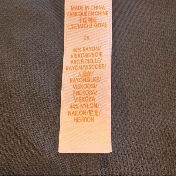 Savage X‎ Fenty Black Purple Logo High Rise Legging Size 2X - Picture 9 of 12